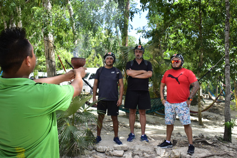 ATV Tour from Tulum or Riviera with Rappel, Cenote & Zipline *"Mystic Maya Adventure: Rappel, Cenote, Zipline & ATV"*