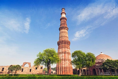 Delhi: Hele dag Qutb Minar, Oud en Nieuw Delhi PrivétourDelhi: privétour op een dag langs Qutb Minar, oud en nieuw Delhi