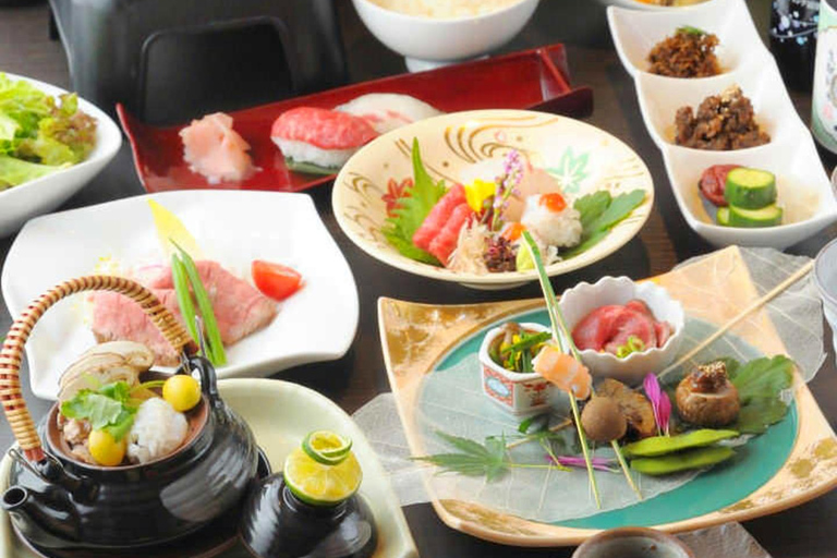 Kobe’s Top Restaurant Reservation for A5 Kobe Beef & Sushi Kobe Beef Special Meal Set (Sashimi & Sirloin Steak)