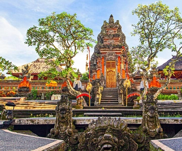 From Bali: Saraswati Temple, Monkey Forest, Ubud Waterfalls