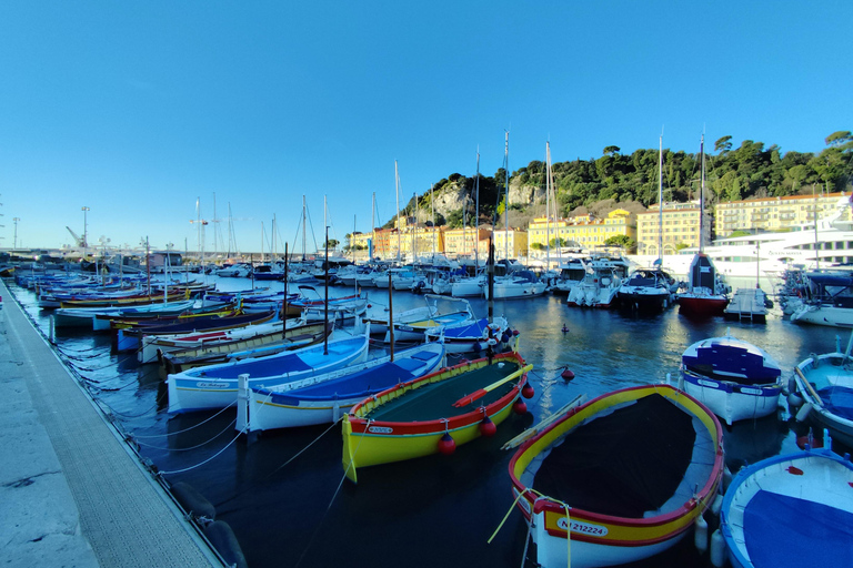 Nizza: tour della città in famiglia in bicicletta Taxi elettrico (4 posti)