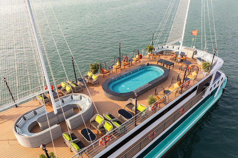 河内：下龙湾全日游 - 紫水晶豪华游船下龙湾豪华紫水晶全日游（所有目的地）