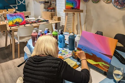 Melbourne: Paint and Sip Classes - Acrylic, Canvas & Wine