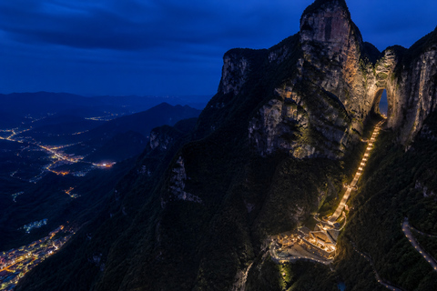 Tianmen Mountain: E-Ticket & Multilingual Guide Options Route A: City Cableway Up & Express Cableway Down