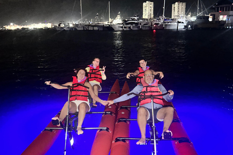 San Juan: Night Glow Adventure Chiliboats in Condado Lagoon
