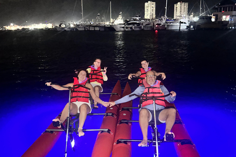 San Juan: Night Glow Adventure Chiliboats in Condado Lagoon