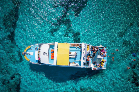 Limasol: Excursión de un día en autobús y barco por los Baños de Afrodita y la Laguna Azul