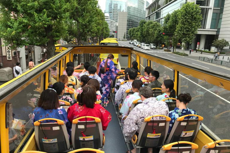 Tokyo: 60min Panoramic Open Top Bus Tour with Audio Guide