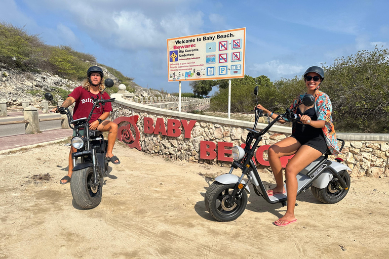 Aruba: Electric Scooter Tour with Beach Stops