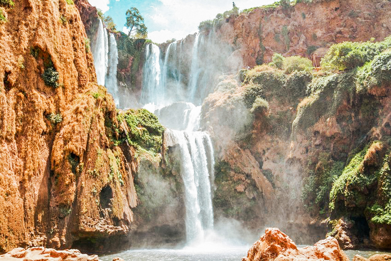 Depuis Marrakech : excursion d'1 jour aux cascades d'OuzoudVisite privée avec croisière