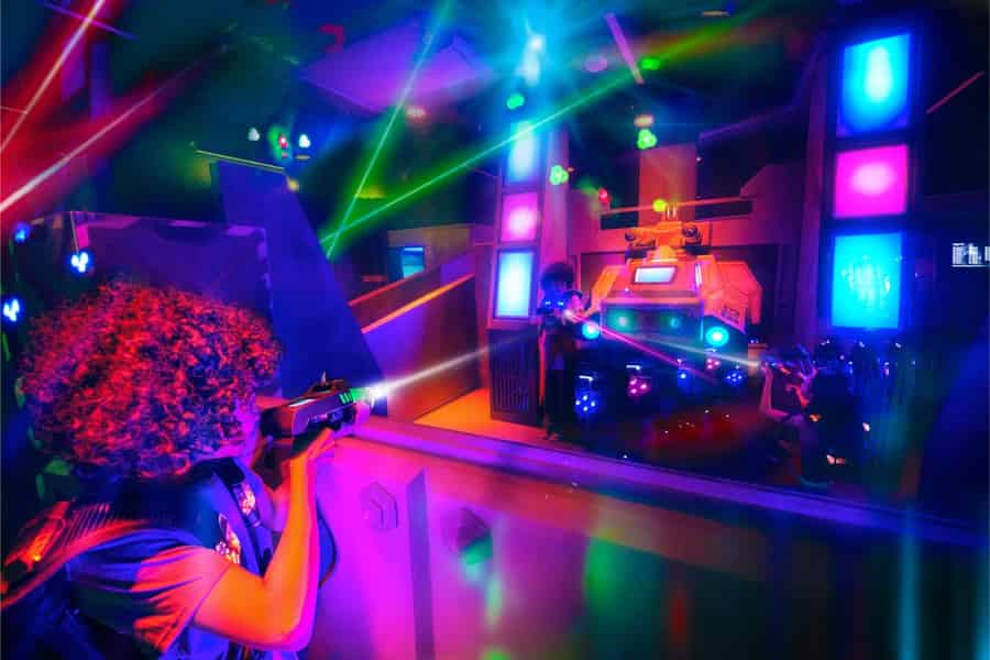 East Rutherford, N.J.: G.I. Joe Laser-Tag im Hasbro Gameroom. Foto: GetYourGuide East Rutherford, N.J.: G.I. Joe Laser-Tag im Hasbro Gameroom. Foto: GetYourGuide