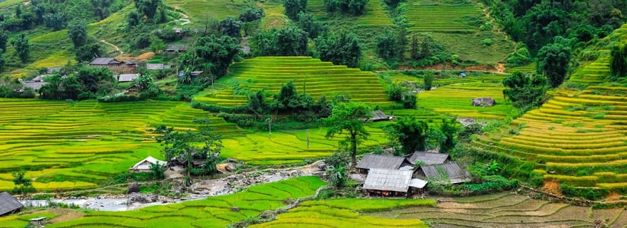 Sapa belle rizière, village - Marche facile enfant, senior