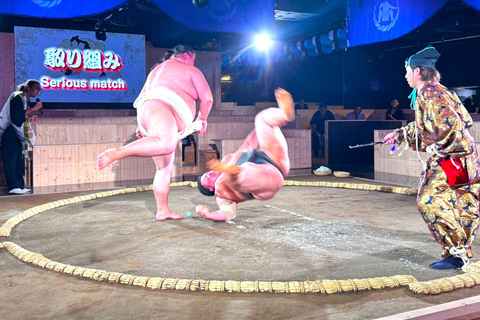 Tokyo: Sumo Entertainment with Japanese Meal at Tokyo Tower Front row VIP seats