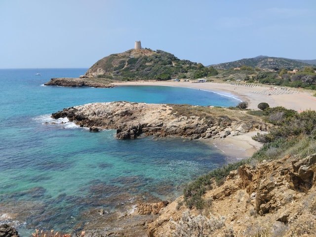 From Cagliari: Chia Beaches Tour with van