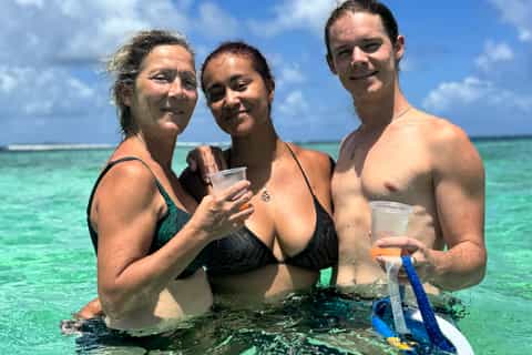 Martinique : demi-journée en bateau au fond blanc et baignoire de Joséphine