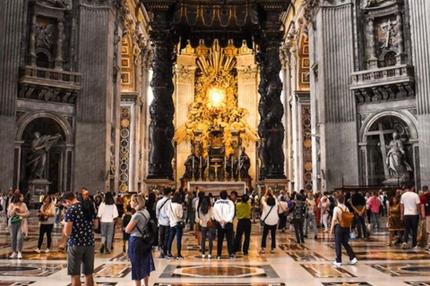 St.Peter’s Basilica tour, Grottoes, papal tomb & Dome access Guided tour of St.Peter’s Basilica, Grottoes, papal tomb.