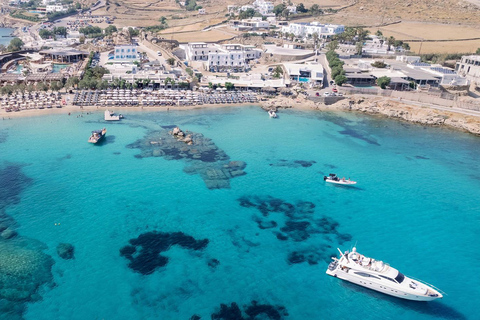 Mykonos: South Coast Yacht Cruise with Snacks & Drinks