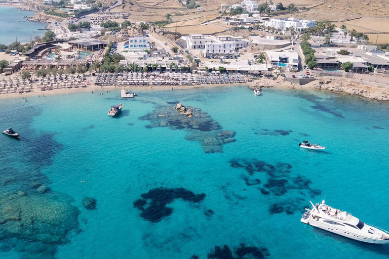 Mykonos: South Coast Yacht Cruise with Snacks & Drinks