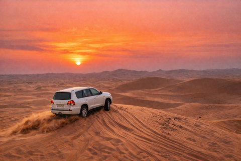 Doha Desert Safari: Sunrise, Sunset, Night Tour Sunset Desert Experience – Shared with Pick up facility