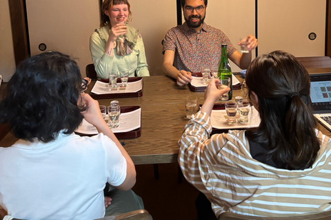 "Learn while you sip" Japanese home sake drinking experience