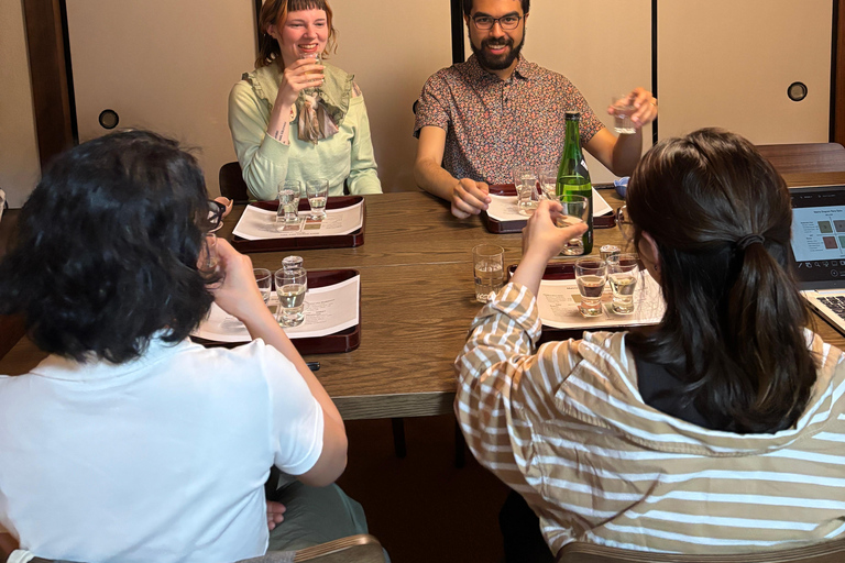 "Learn while you sip" Japanese home sake drinking experience