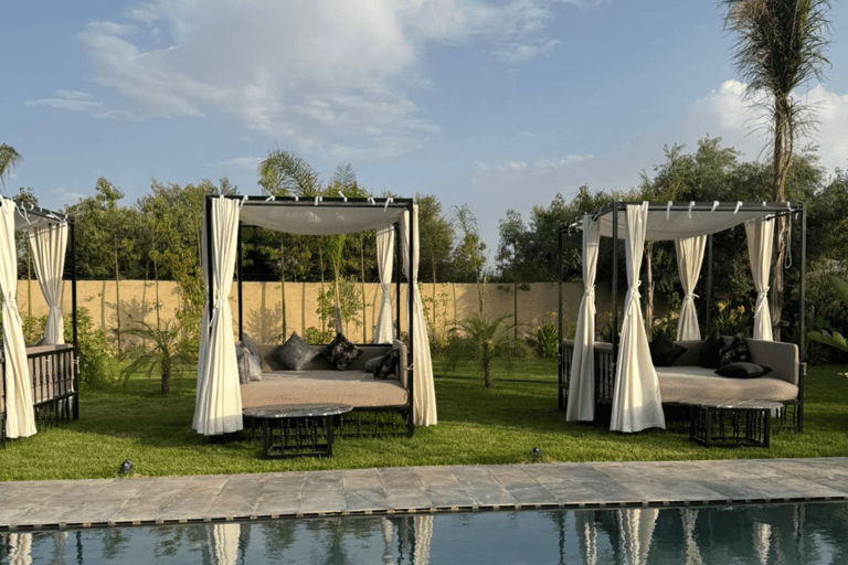 From Marrakesh: Pool Day Pass in Atlas Mountains with Lunch Refreshing Pool Escape: Enjoy Lunch and Easy Pickup