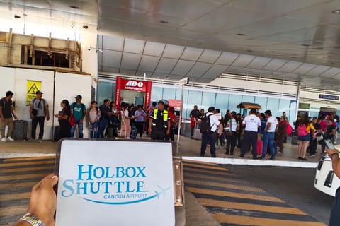 Cancun Aiport to Holbox Ferry Shared Shuttle
