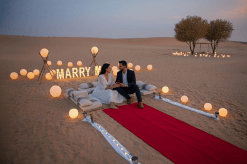 Dubai: Private Occasion Celebration with Dinner & Stargazing Marry Me Proposal with Desert Experiences & Transfers
