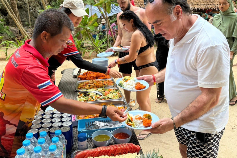 Krabi: 7 eilanden &amp; Railay in vroege ochtendKrabi: Wees de drukte voor met een vroege vogel 7-eilanden longtailboottocht