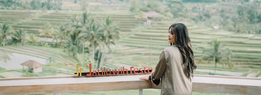 Explorez la rizière de Jatiluwih en vélo électrique