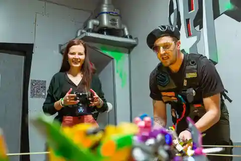 Robot Fight ved Fun Arena i centrum af Prag