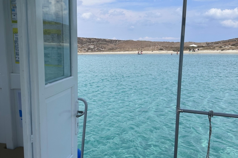 Mykonos: halbtägige Kreuzfahrt mit einem antiken Boot an der SüdküsteMykonos: Antikes Boot Halbtagestour Südstrände