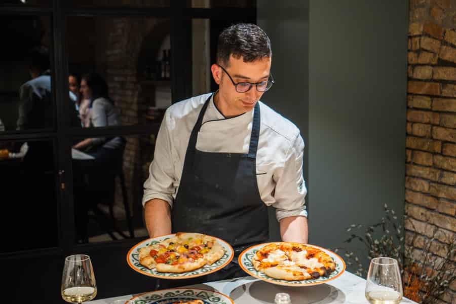 Rom: Pizza- und Gelato-Kochkurs mit Wein