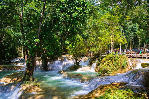 Luang Prabang: Biking, Trekking and Waterfall Private Tour