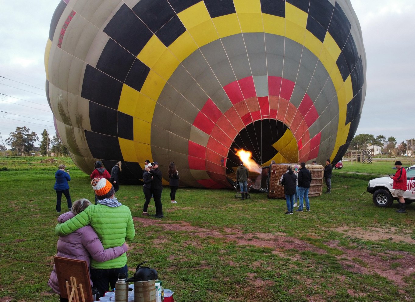 Varmluftsballon og Cape Wine-områder Privat guidet tur