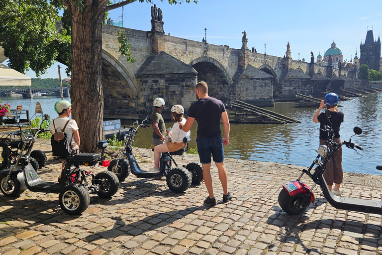 Prague: Heart of Prague Electric Tricycle Scooter Tour 30-Minute Lesser Quarter Tour with English-Speaking Guide