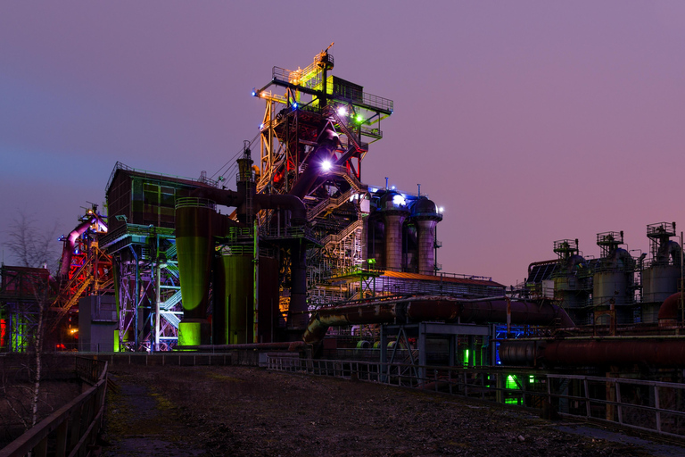 Torchlight tour of the old ironworks