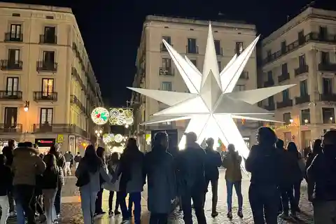 Barcelona: Cykeltur med julelys og markeder