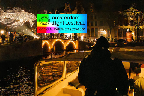 Crucero por el Festival de la Luz de Ámsterdam con bebidas calientes opcionalesCrucero Fiesta de la Luz de Ámsterdam con 1 Bebida