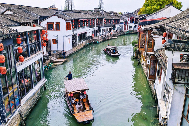 Xangai: tour particular pela cidade aquática de Zhujiajiao com passeio de barcoXangai: Tour particular pela cidade aquática de Zhujiajiao com passeio de barco