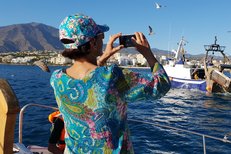 Estepona : Excursion en bateau à la recherche de dauphins avec boissons et collations