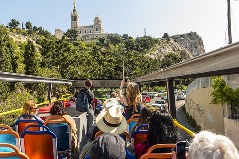 Marseille : visite panoramique en Colorbus Hop-On Hop-OffLigne rouge Colorbus