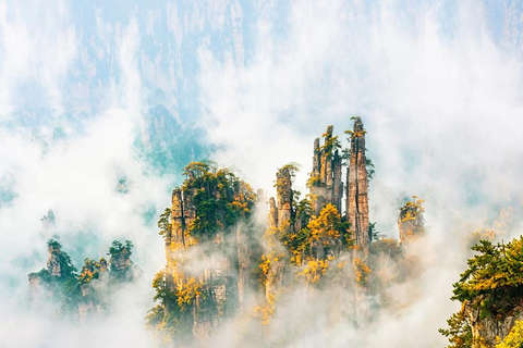 Zhangjiajie: 1-2Day Chanllenge Avatar & Tianmen mountains 2-Day Private Tour with Driver Spanish French Russian Guide