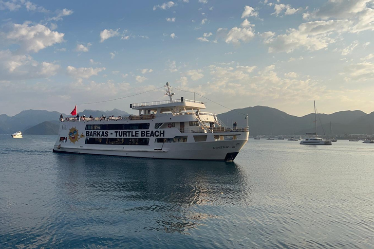 From Marmaris: Turtle Beach & Mud Bath By Boat Marmaris Dalyan Boat Tour w/Tutle Beach and Mud Bath