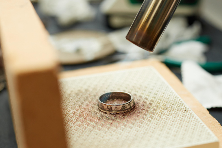 Tokyo, Asakusa:Ring-Making Workshop w/ Japanese Vintage Coin