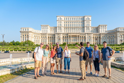 Bucharest: Parliament, Ceausescu House & Village Museum Tour Audio guide in 24 languages