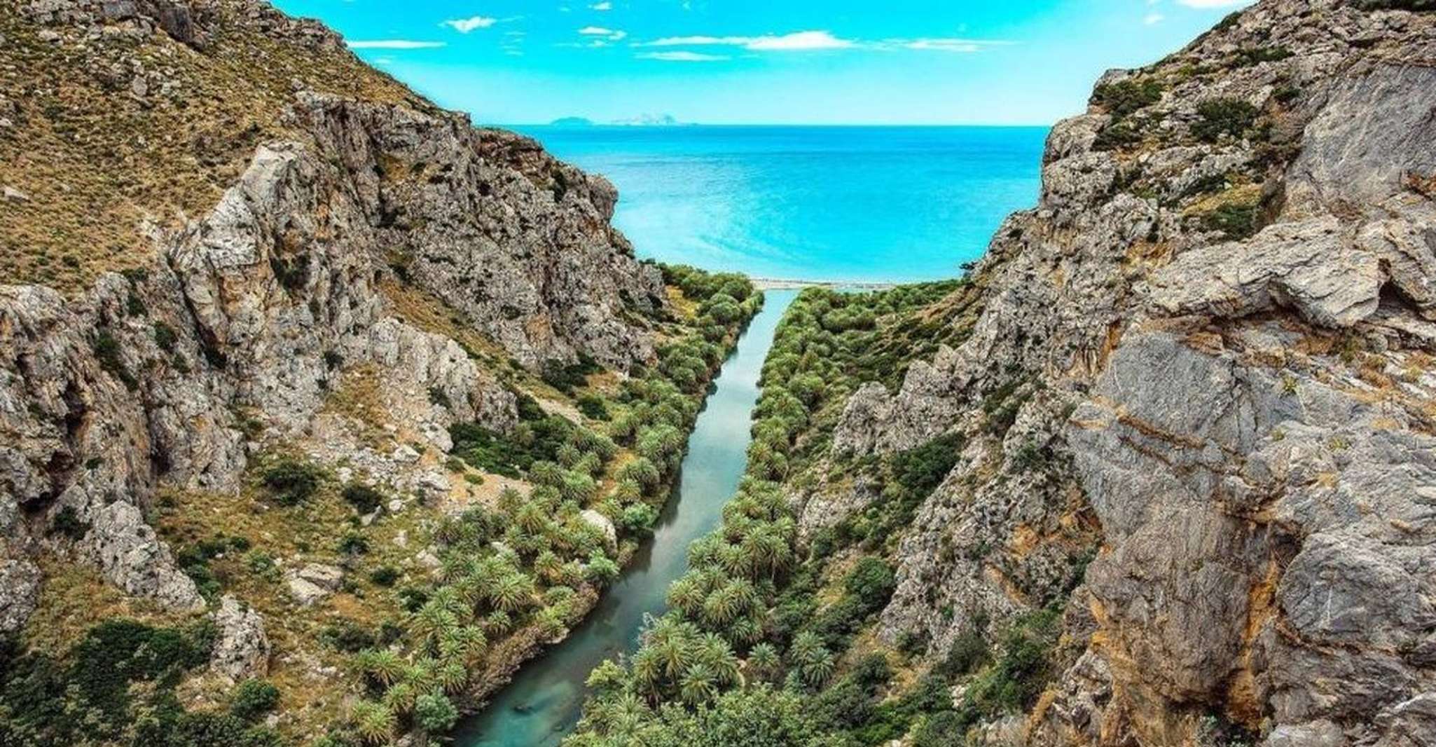Rethymno, Preveli Strand Damnoni Strand Kourtaliotiko Tagesausflug - Hizvo