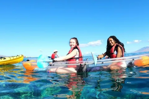 Turtle Town, Makena; Clear Bottom Kayak and Snorkel Tour