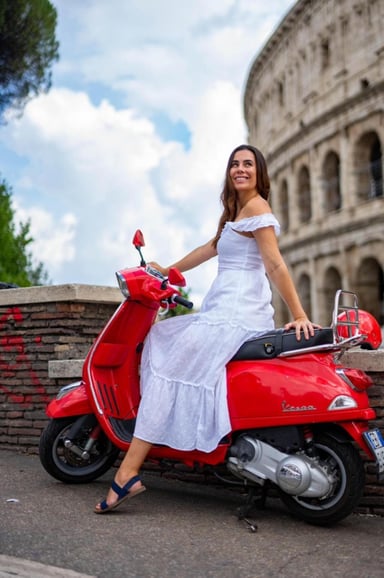 Rome : transfert en VESPA et séance photo professionnelle gratuite
