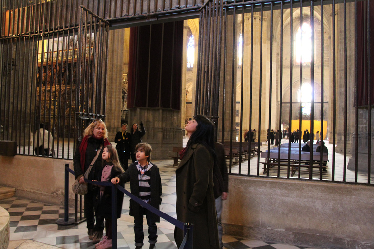 Siviglia: Tour guidato della Cattedrale e della Giralda con salto di lineaTour francese